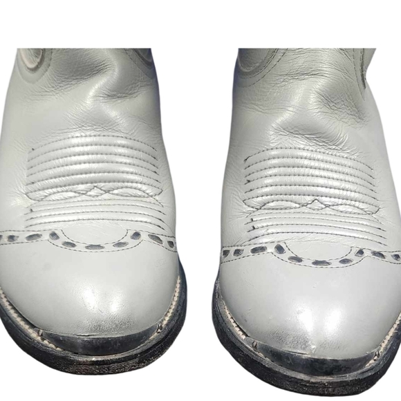 Boulet Women's Size 6 Embroidered Leather Cowboy Western Boots - Picture 3 of 6